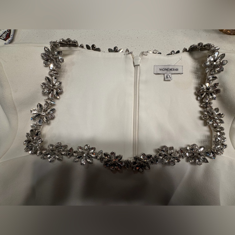 NADINE MERABI Kimberly White Dress in size small - Picture 12 of 14